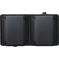 KOS Elektro System Enchufe empotrado de doble salida con tapa, grado de protección IP54.Serie KOS: Bryza