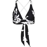 Seafolly - Mayflower Multi Fit Longline Tri - Parte superior de bikini size 32, negro