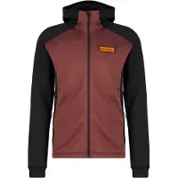 Ajungilak - Stretch Hooded ML Jacket - Forro polar size L, rojo/negro