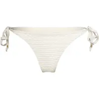 Seafolly - Women's Mesh Effect Tie Side Rio Pant - Parte inferior de bikini size 42, blanco