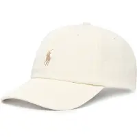 Ralph Lauren para mujer. 211912843051 La icónica gorra de chino de algodón blanco (OSFA), Casual, outlet 2026.