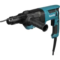 Makita Taladro percutor HR2670FTX1, azul/negro, 800 vatios, con maletín de transporte