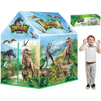 Zakupytv.net Tienda de campaña con forma de dinosaurio para niños, ideal para usar en casa y en el jardín