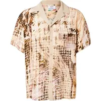 Carlo colucci Camisa 'Feig' piel / beige claro / marrón / caqui