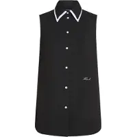 Karl Lagerfeld Blusa negro / blanco