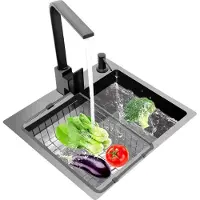 OEM Fregadero de cocina, acero inoxidable, diseño de un solo seno, color