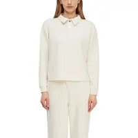 Comma Sweatshirts Offwhite Talla: 42 | Manga Larga Outlet | Mujer | Blanco