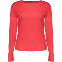 Geisha T-shirt Rib Round Neck Red Talla: 2XL | Manga Larga Outlet | Mujer | Rojo