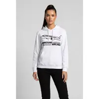 Moschino Airlines Organic Cotton Sweatshirt White Talla: 44 | Sudaderas con Capucha Outlet | Mujer | Blanco