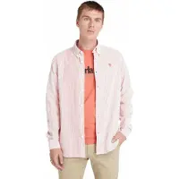 Timberland Ls Striped Seersucker Shirt Burnt Sienna Talla: XL | Camisas Casuales Outlet | Hombre | Marrón
