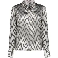 Geisha Blouse Animal Silver Grey Talla: S | Blusas Outlet | Mujer | Gris