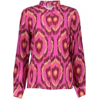 Geisha Blouse Print Pink/fuchsia Talla: M | Manga Larga Outlet | Mujer | Rosa