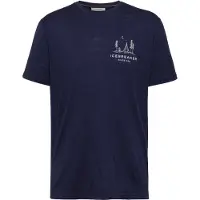 Icebreaker - Ropa de senderismo - M Merino 150 Tech Lite SS Tee Peaceful Pass Midnight Navy de Lana - Talla M - Azul marino