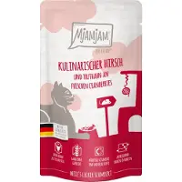 MjAMjAM Comida húmeda - Pouch Adult Cat - Ciervo y pavo con arándano rojo - 12 x 125 g