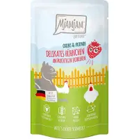 MjAMjAM Chicks & Friends - Pouch Adult Cat - Pollo con fresa - 12 x 125 g