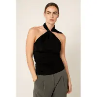 VIVEH Scallop Top Black Talla: 42 | Blusas Outlet | Mujer | Negro
