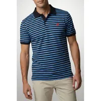 Mcgregor Pique Stripe Polo Medium Blue Talla: S | Polos Outlet | Hombre | Azul
