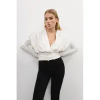 VIVEH Salvia Top Coconut Milk Talla: 50 | Manga Larga Outlet | Mujer