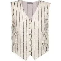 Geisha Gilet Sand/black Talla: XS | Chaquetas Outlet | Mujer | Marrón