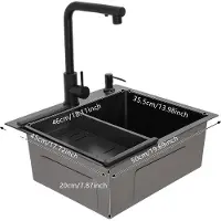 OEM Fregadero de cocina, acero inoxidable, diseño empotrado, color
