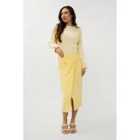 Esqualo Skirt Long City Yellow Talla: 42 | Faldas Midi Outlet | Mujer | Amarillo