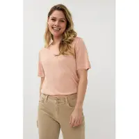 Esqualo Sweater S/slve Stripes Lurex Light Apricot Talla: S | Camisetas de Seda Outlet | Mujer | Naranja
