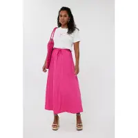 Esqualo Skirt Maxi Wide Pink Talla: 34 | Faldas Maxi Outlet | Mujer | Rosa