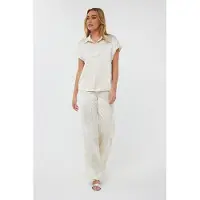 Esqualo Trousers Sequins Off White Talla: 38 | Pantalones Outlet | Mujer | Blanco