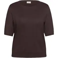 KAFFE CURVE Jersey 'KCLizzy' marrón oscuro