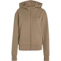 Adidas - Women's D4T Workout Full Zip Hooded Sweatshirt - Sudadera size M, beige
