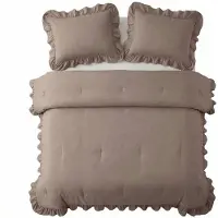Royal Textile Sábanas edredón Sleeptime, diseño "Lazy", color taupe, 200 x 200 cm