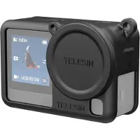 Telesin Funda de silicona + tapa de objetivo para DJI Osmo Action 6