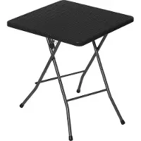 OEM Mesa plegable para jardín, balcón y camping, fabricada en HDPE, color , dimensiones 61x61x73 cm