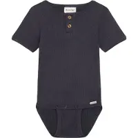 Minymo - Kid's Body S/S Rib - Body size 86, gris