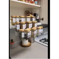 OEM Estante de cocina metálico de 3 niveles, retráctil y de fácil acceso