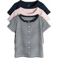 The Set Cárdigan navy / rosé / blanco
