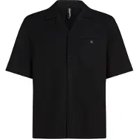 Karl Lagerfeld Camisa ' Strukturiertes Strand-Shirt ' negro