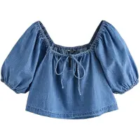Next Blusa azul denim