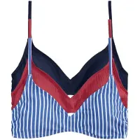 The Set Top de bikini azul / marino / burdeos / blanco