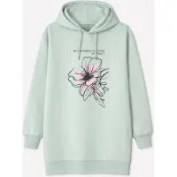 LEAFLETIC Vestido 'Women’s Lounge Hoodie Jacket' verde claro