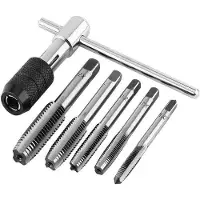 OEM Juego de llaves para tuercas y tornillos con mango en T ajustable, con roscas métricas tipo "plug" (M3, M4, M5, M6, M8) para metal, aluminio, plástico y madera