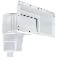 Productos Qp 360: Skimmer ABS para piscinas de liner o de hormigón, con cubierta cuadrada, transparente. Transparente. Talla única