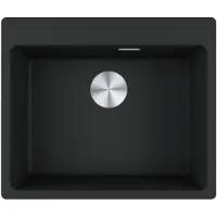 Franke Fregadero empotrable Maris, lavabo de Fragranit, modelo MRG 610-54 A, color negro mate, con pulsador, acero inoxidable, a partir de 60 cm. Referencia: 114.0658.493.