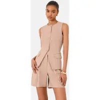 Lipsy Chaleco para traje rosé / talco