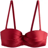 Mint Velvet Top de bikini rojo