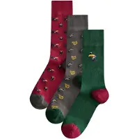 Next Calcetines gris / verde / rojo / negro