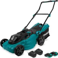 Vonroc Cortacésped inalámbrico 40V - corte de 38 cm | 2 baterías de 2.0Ah y cargador dual