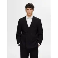 Selected Corte Relajado Blazer Con Doble Botonadura Hombres Negro 50