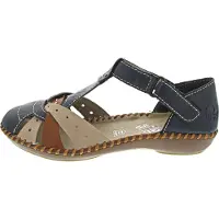 Rieker Sandalias 'Sandalette Damen M1655-14 Kunststoff (Synthetik) in blau' azul