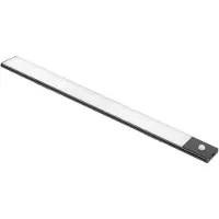 Emuca Aplique Recargable Led Por Usb Kaus Negro Con Sensor De Movimiento